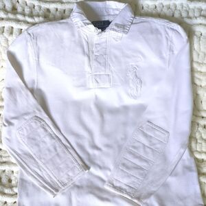 Polo by Ralph Lauren Men's White Long Sleeve Shirt